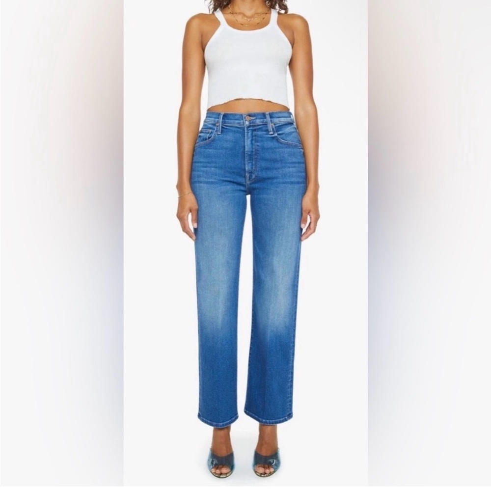 MOTHER The Rambler Zip Flood Jeans wide leg - Picture 7 of 7